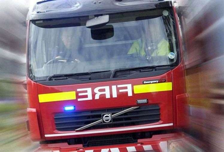 Fire crews were called to the fire in the early hours