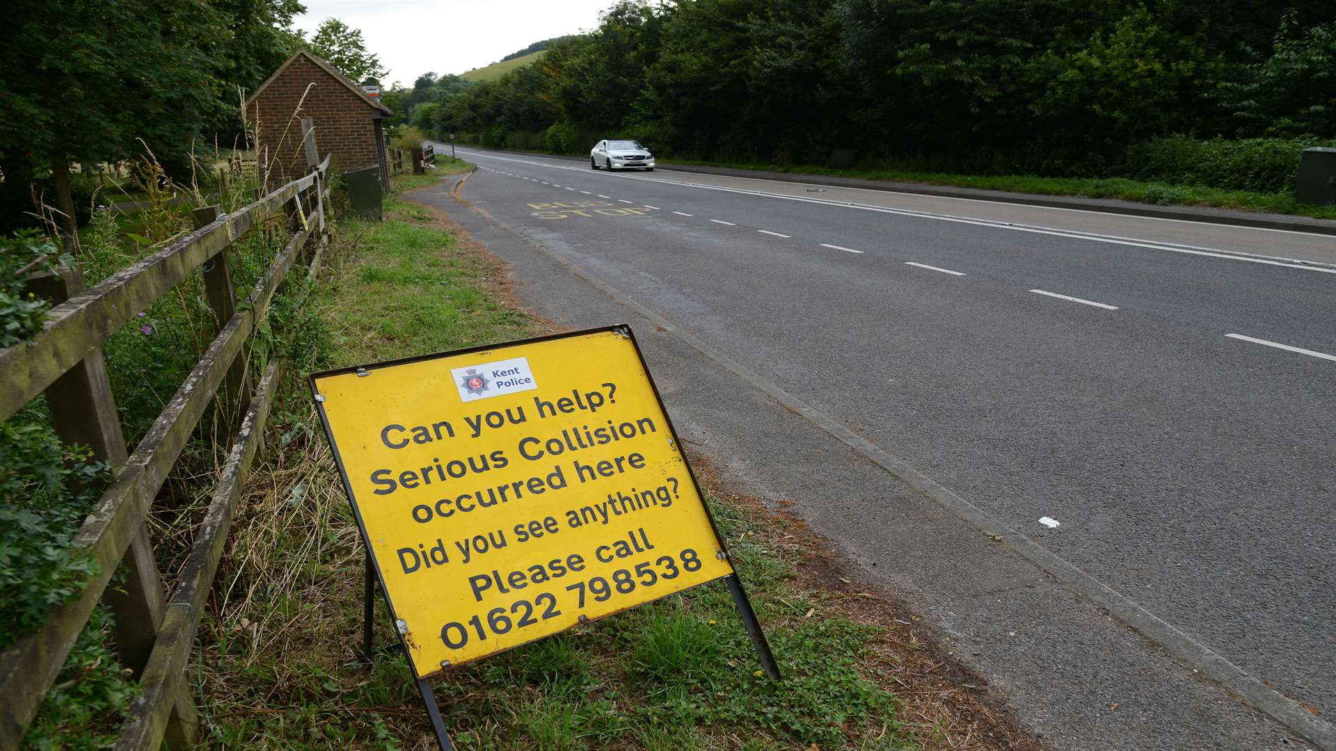 The crash happened on the A28 in Godmersham