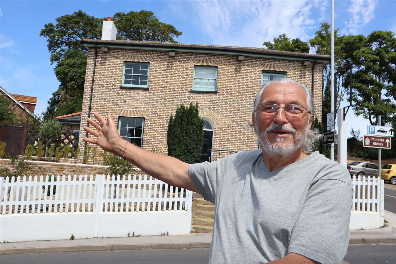 Mark Seabrook outside the former Prince of Waterloo pub in Minster, Sheppey. It is now Bank's Restaurant