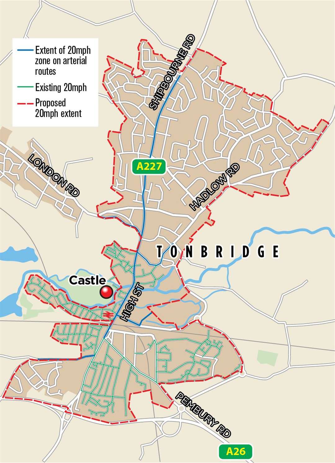 The Tonbridge 20mph zone