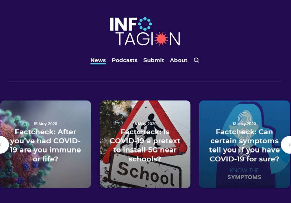 Mr Collins has launched an online fact-checking service (Infotagion.com)