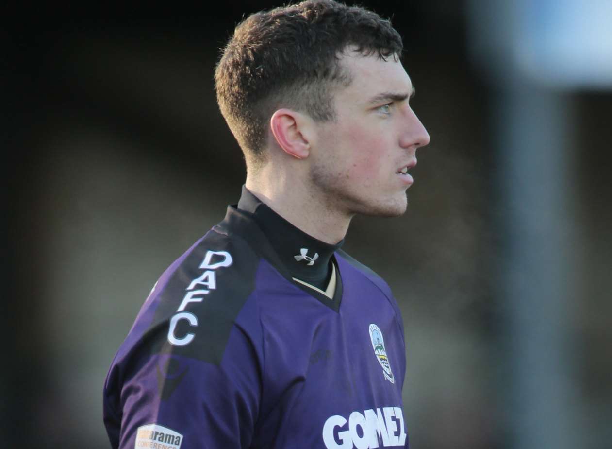 Dover goalkeeper Andy Rafferty