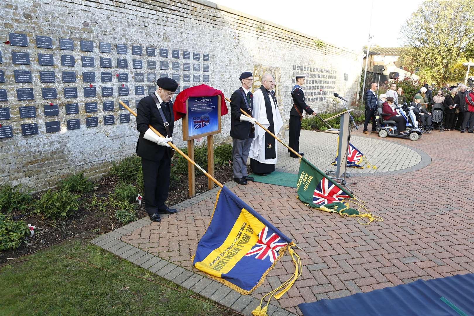 Garden of Remembrance at the Royal British Legion Village, Aylesford. Picture: Andy Jones