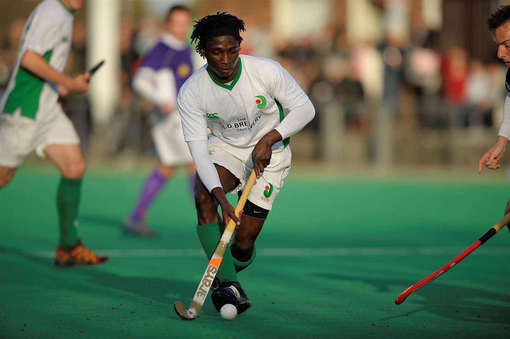 Kwan Browne in action with former team Canterbury at Polo Farm Picture: Barry Goodwin