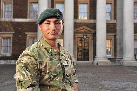 Cpl Baljit Limbu, awarded for bravery