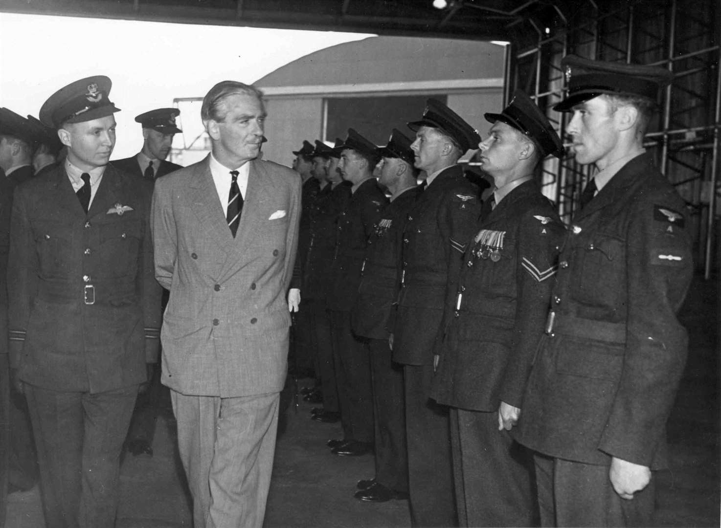 In a year dominated by the Suez Crisis, Prime Minister Sir Anthony Eden visited West Malling Royal Air Force station in 1956 to present a trophy to No 500 (County of Kent ) squadron, Royal Auxiliary Force