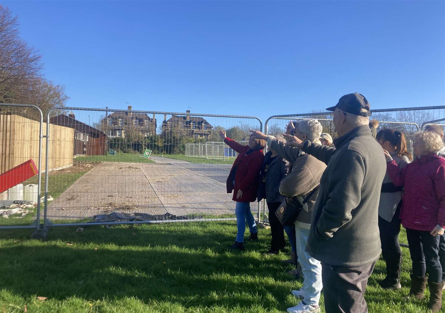 They fear the mast will "eat up" the children's play area