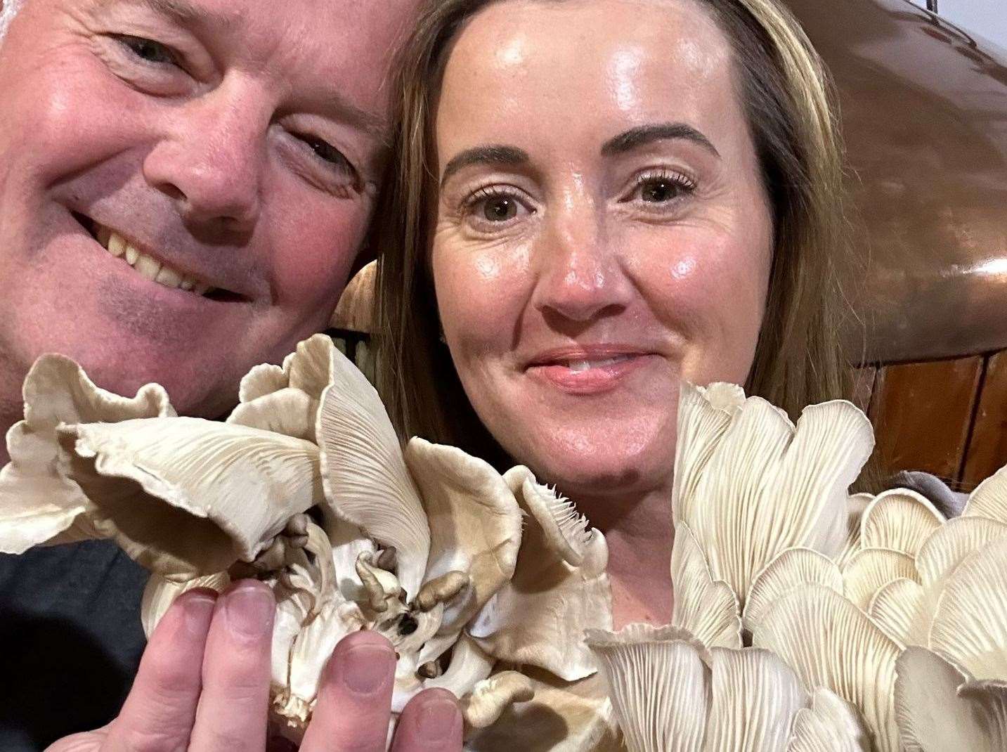 Jon and Jodie Mills currently grow Blue Oyster and Black Pearl mushrooms