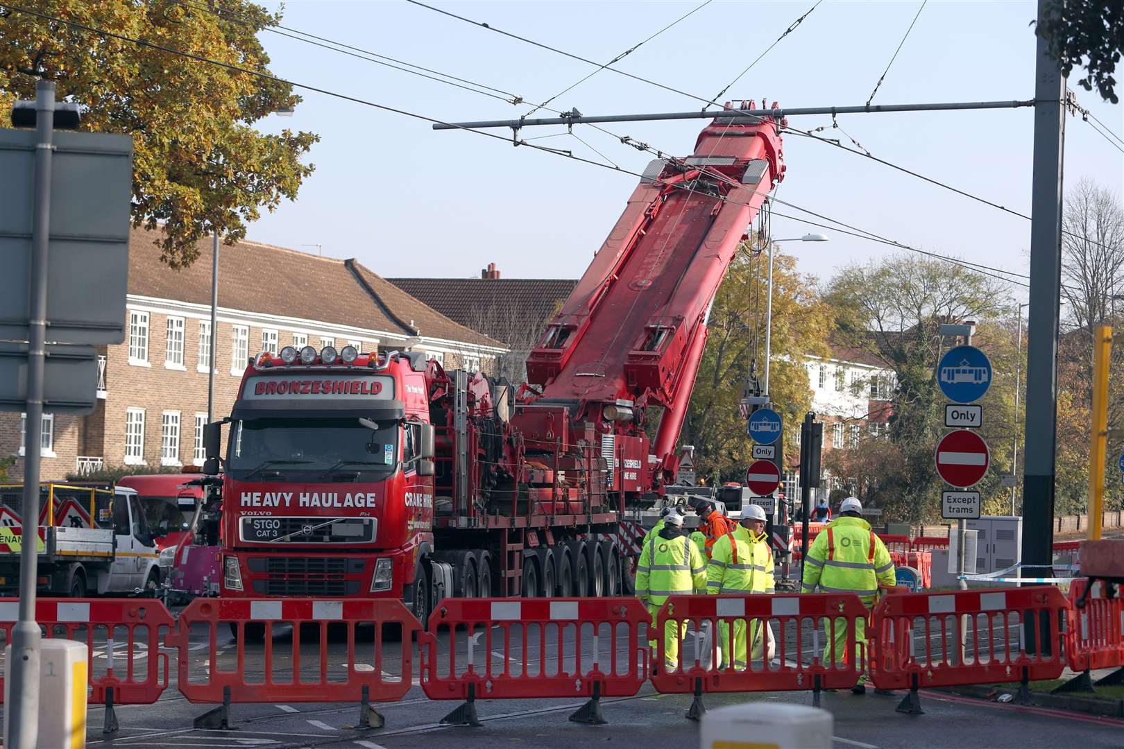 The aftermath of the Croydon tram crash (Steve Parsons/PA)