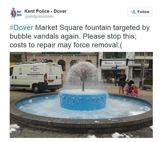 The @kentpolicedover tweet