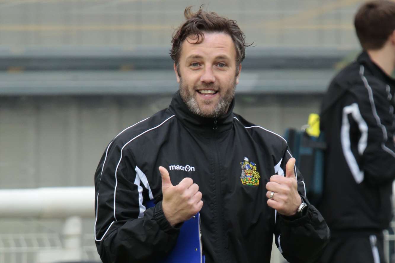 Maidstone manager Jay Saunders Picture: Martin Apps