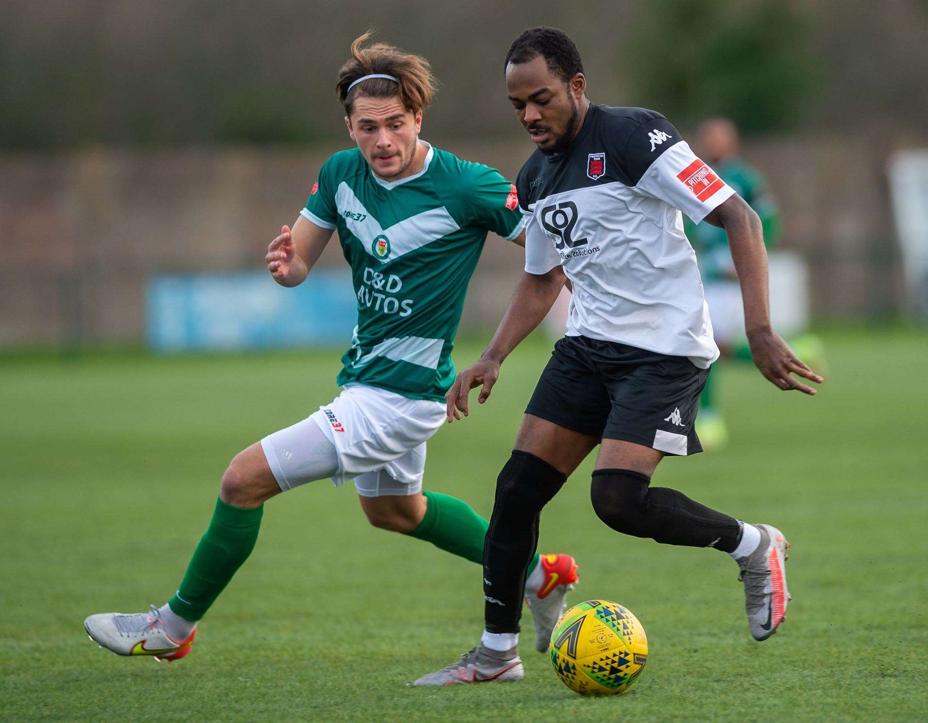 Rhyle Ovenden in action for Ashford against Faversham on New Year's Day Picture: Ian Scammell