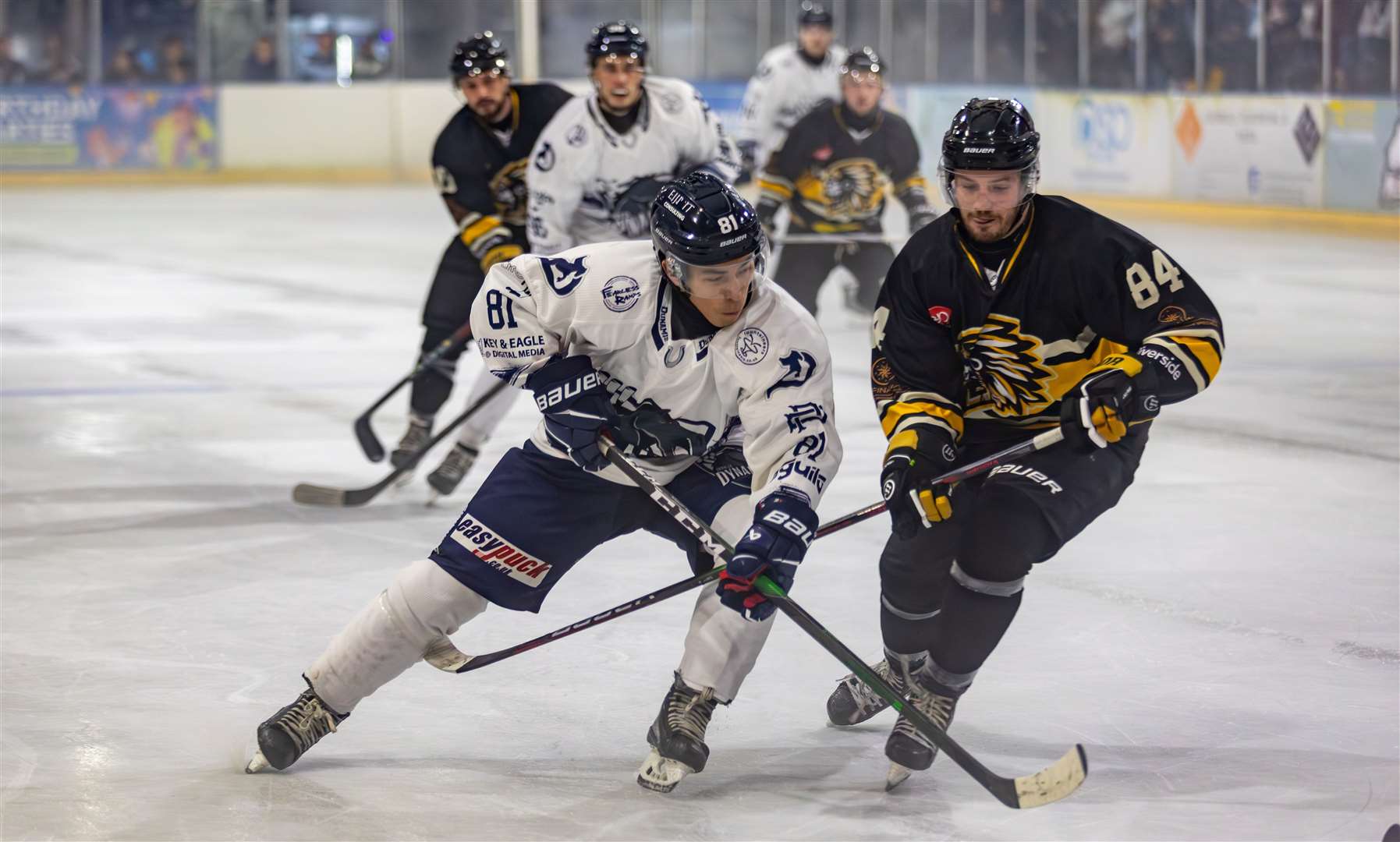 Louis Colvin in action for Invicta Dynamos against Chelmsford Chieftains, at Planet Ice Gillingham Picture: David Trevallion