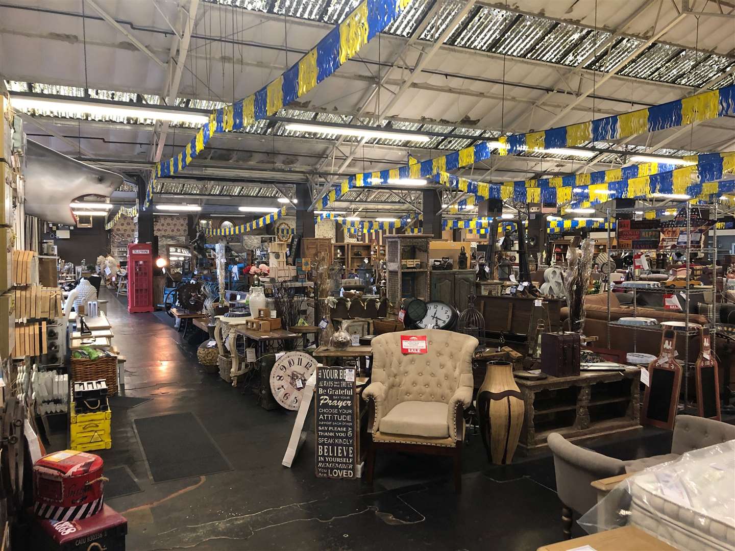 Inside the former HomePlus in Beaver Road. Picture: Steve Salter