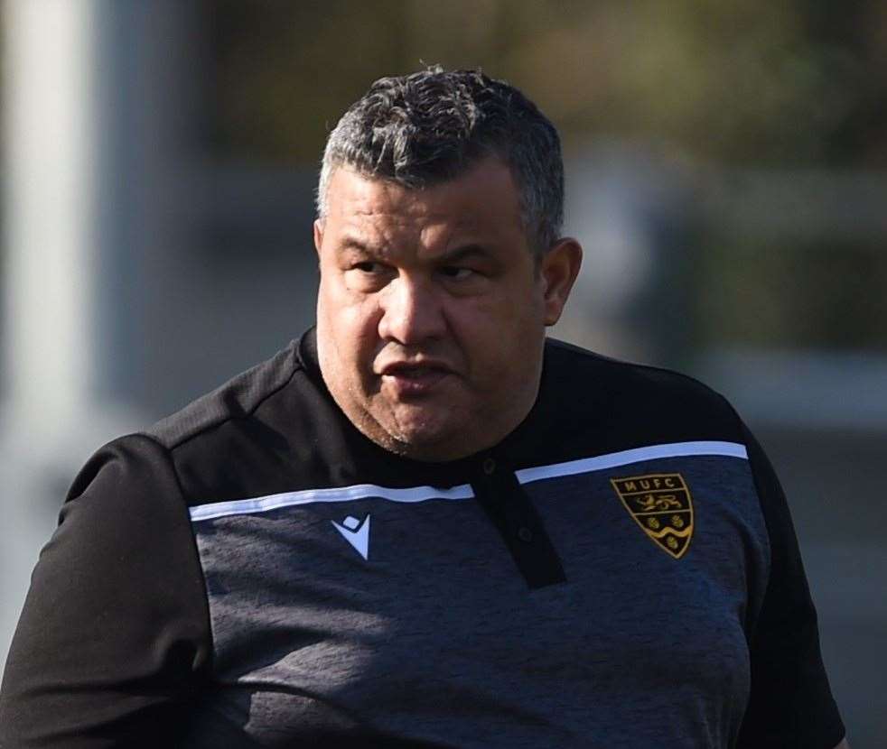 Maidstone United manager Hakan Hayrettin Picture: Steve Terrell