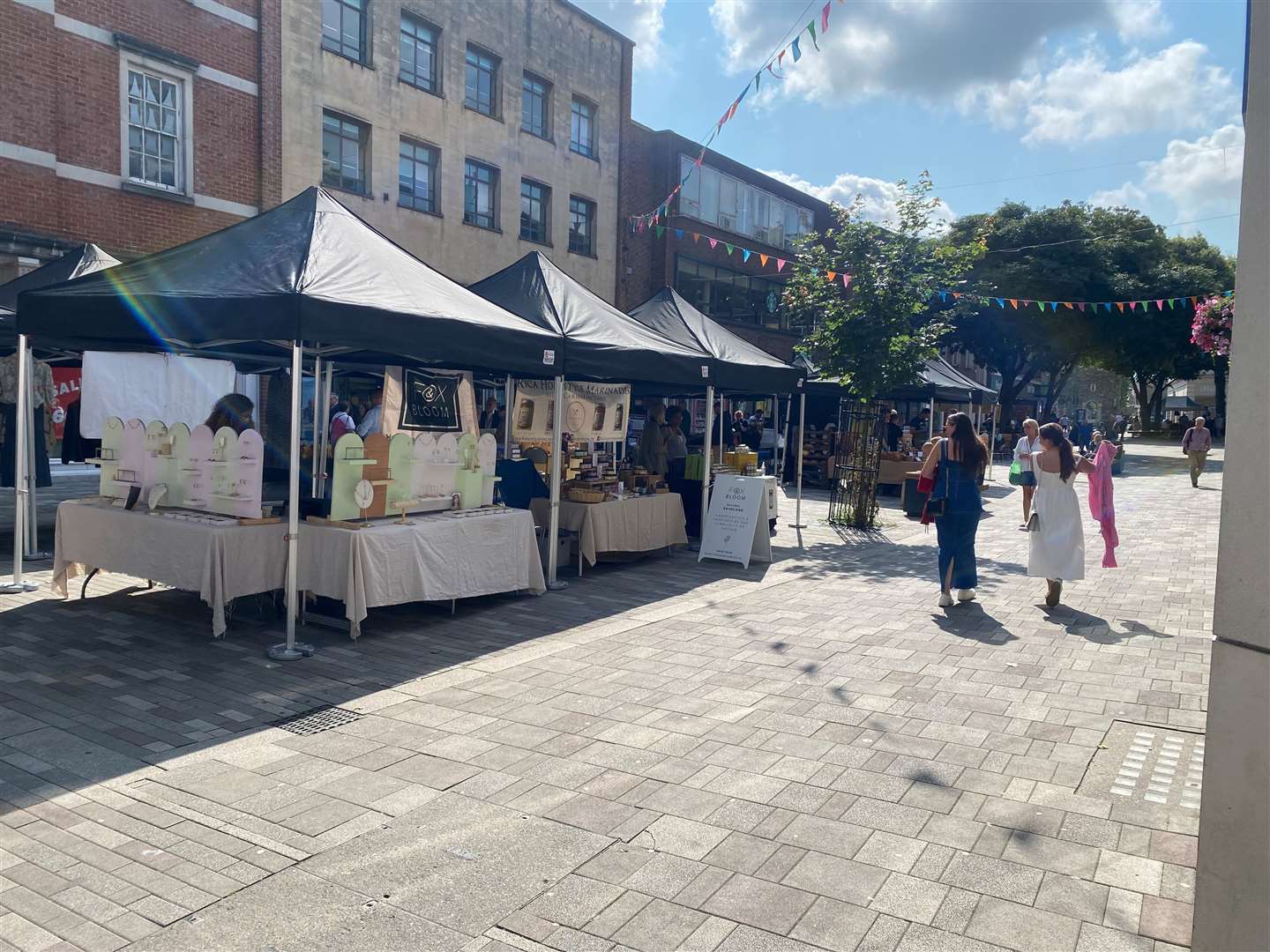 St George's Street has been transformed since the market was last held