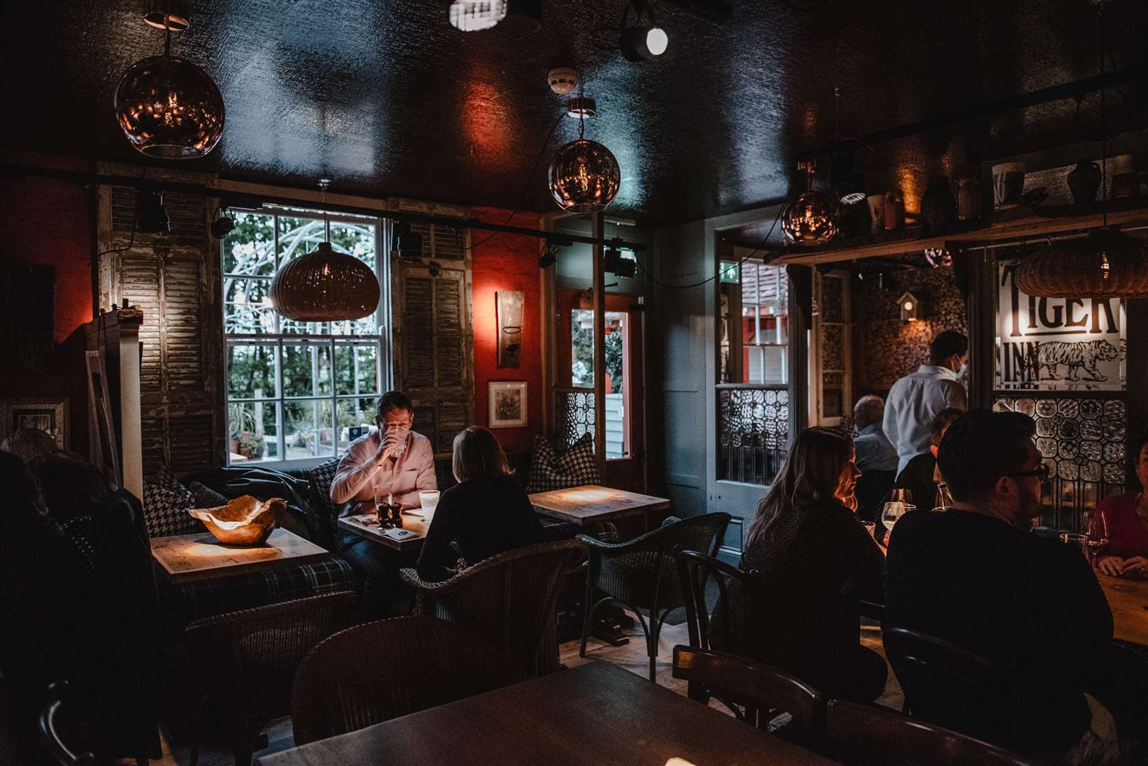 The new-look inside of The Tiger in Stowting