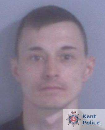 Kyle Thatcher:Jailed for burglary. Picture: Kent Police (3661180)