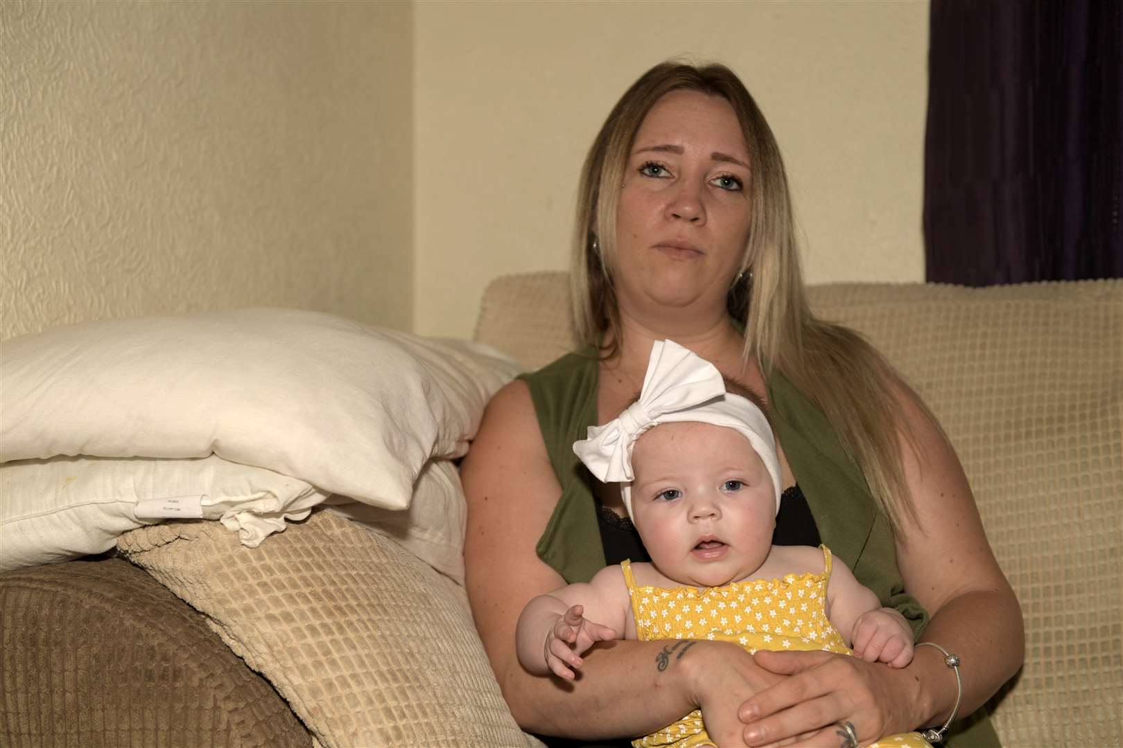 Charlotte Snook with her six-month-old baby Sienna