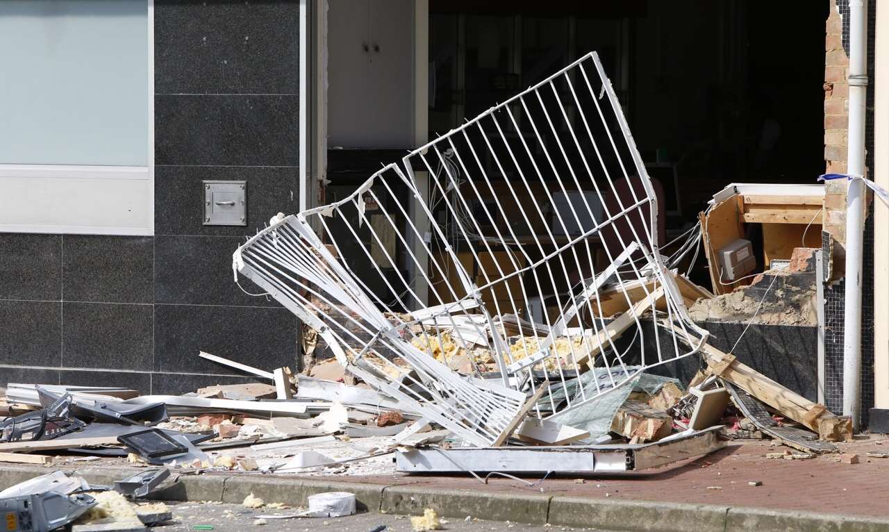 Devastation left in the wake of the ram raid