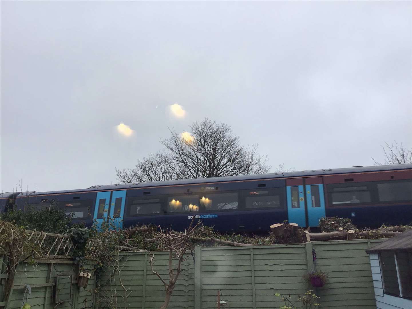 Mrs Horton says it feels like the train is in her garden when they go past