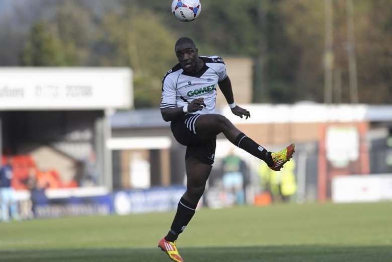 Dover striker Nathan Elder is ready to rise to the challenge of playing in Conference Premier. Picture: Tony Flashman