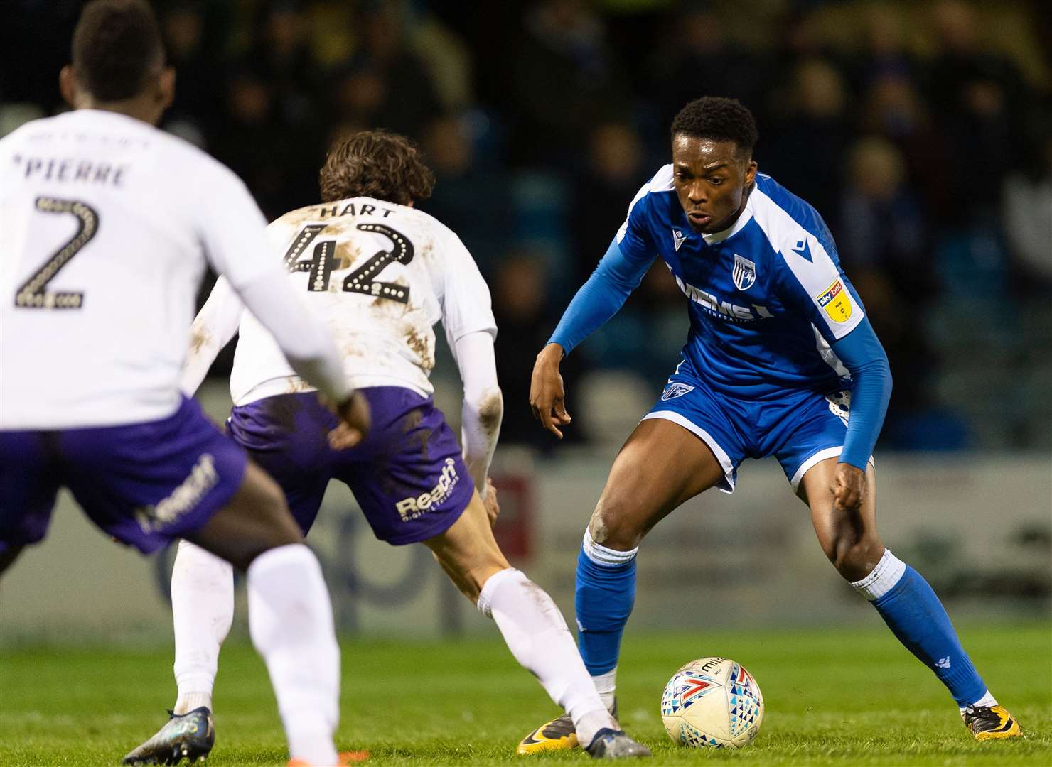 Matty Willock sees his path to goal blocked by Shrewsbury's Sam Hart and Aaron Pierre last Wednesday. Picture: Ady Kerry