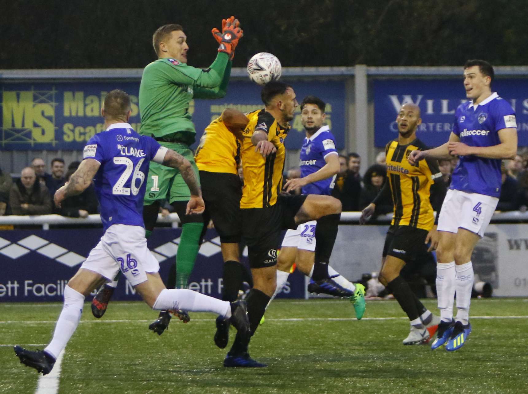 Will de Havilland puts Oldham under pressure Picture: Andy Jones