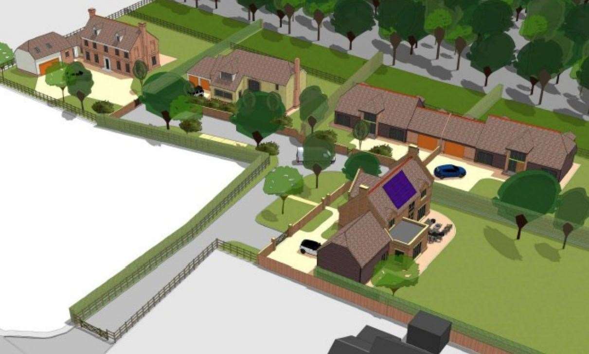 A planning inspector has refused the development of five homes following an appeal by the landowners