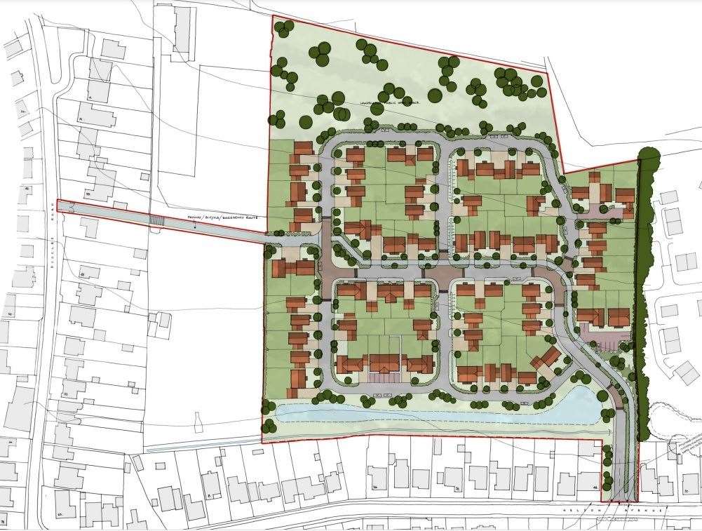 How the houses could look at the back of Nelson Avenue, Minster, Sheppey