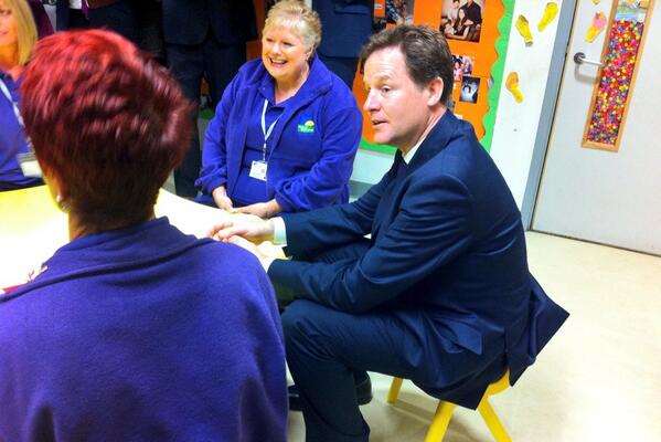 Nick Clegg in Gravesend today