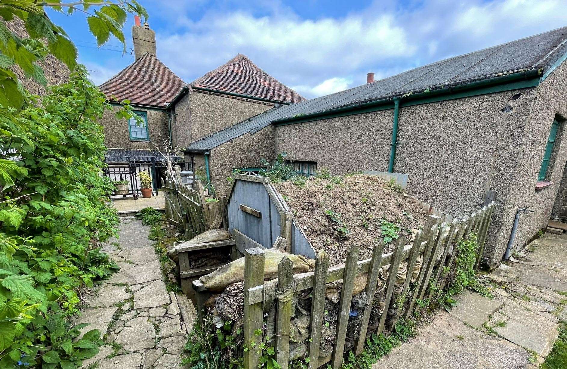 The Anderson Shelter at the back of the Old Forge Wartime House