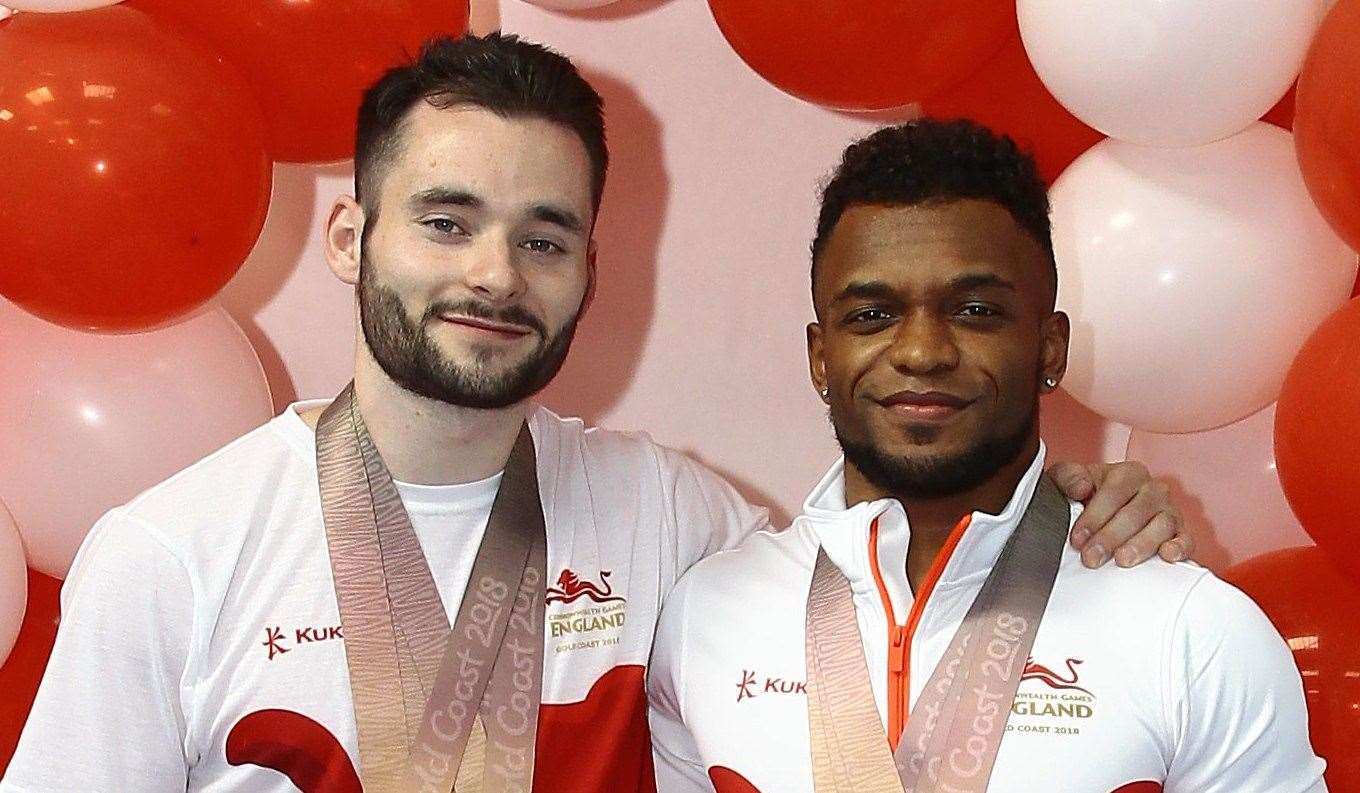 Pegasus Gymnastics Club duo James Hall and Courtney Tulloch. Picture: Sean Aidan