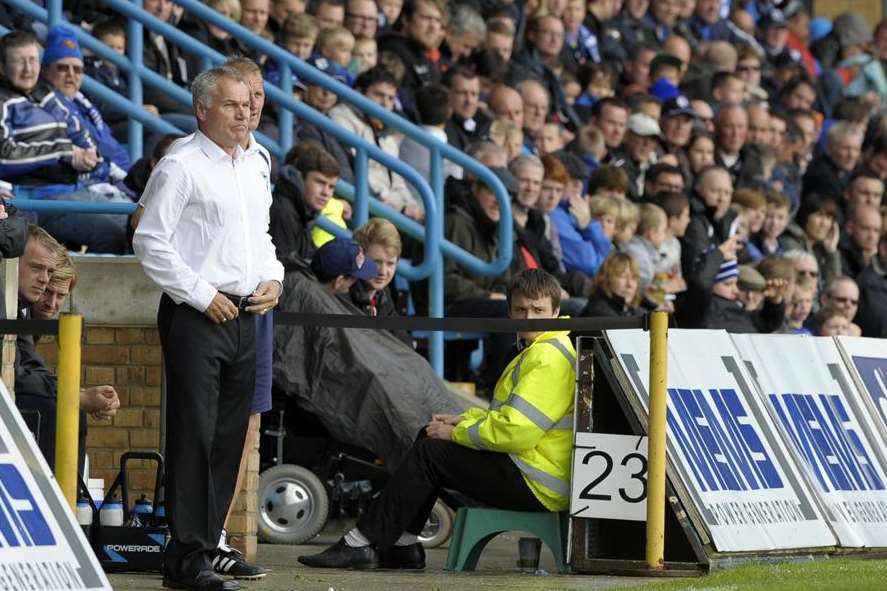 Peter Taylor returned to the Gills dugout at Priestfield in October Pic: Barry Goodwin