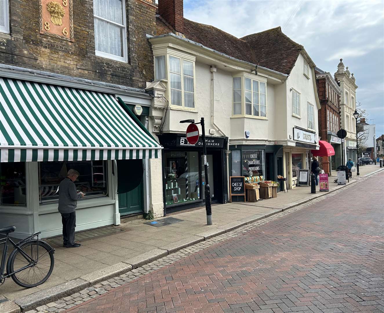 The parade of shops where East Street Deli is based in Faversham