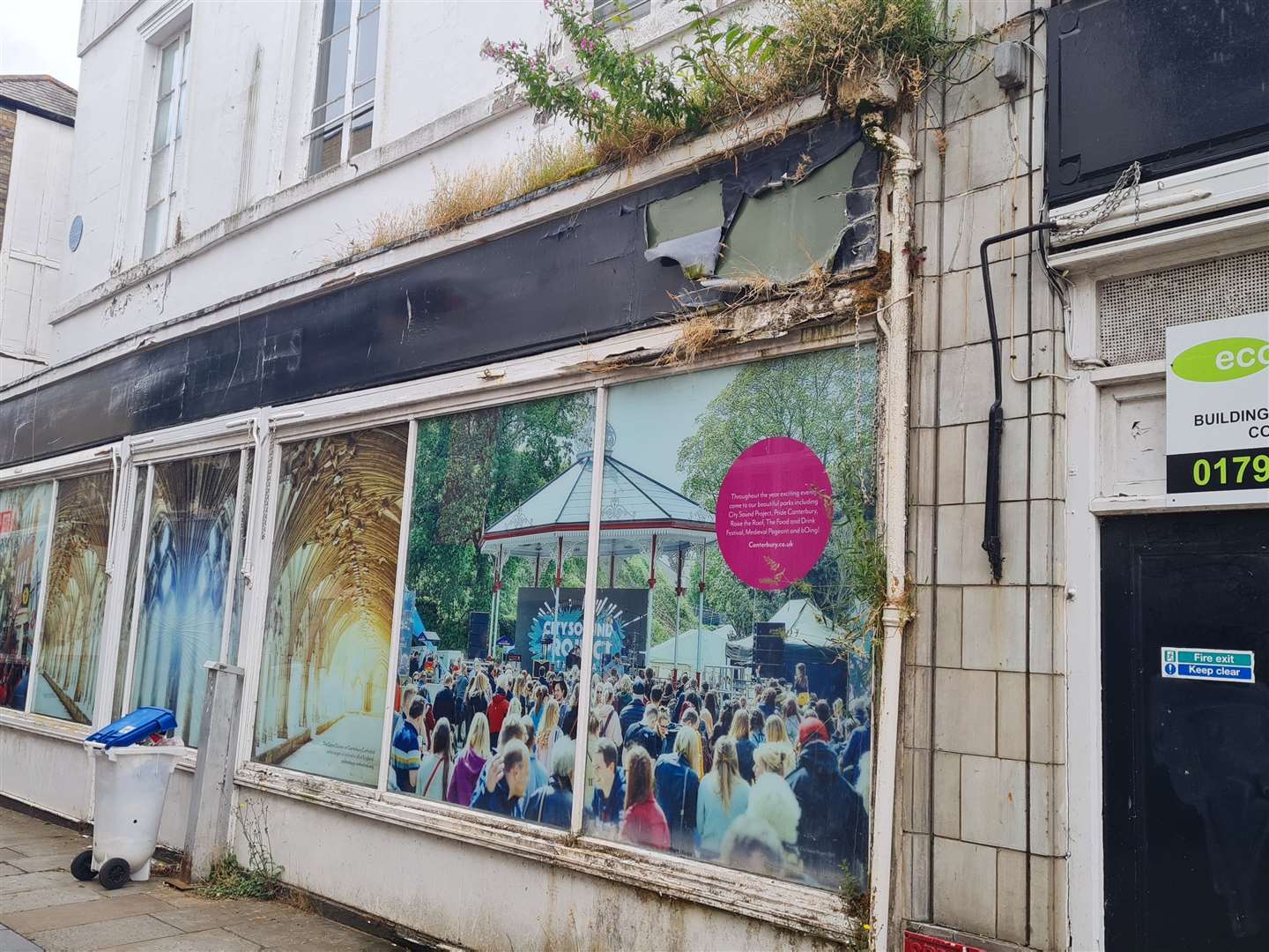 The former Debenhams store in Canterbury was in a beleaguered state even before the fire