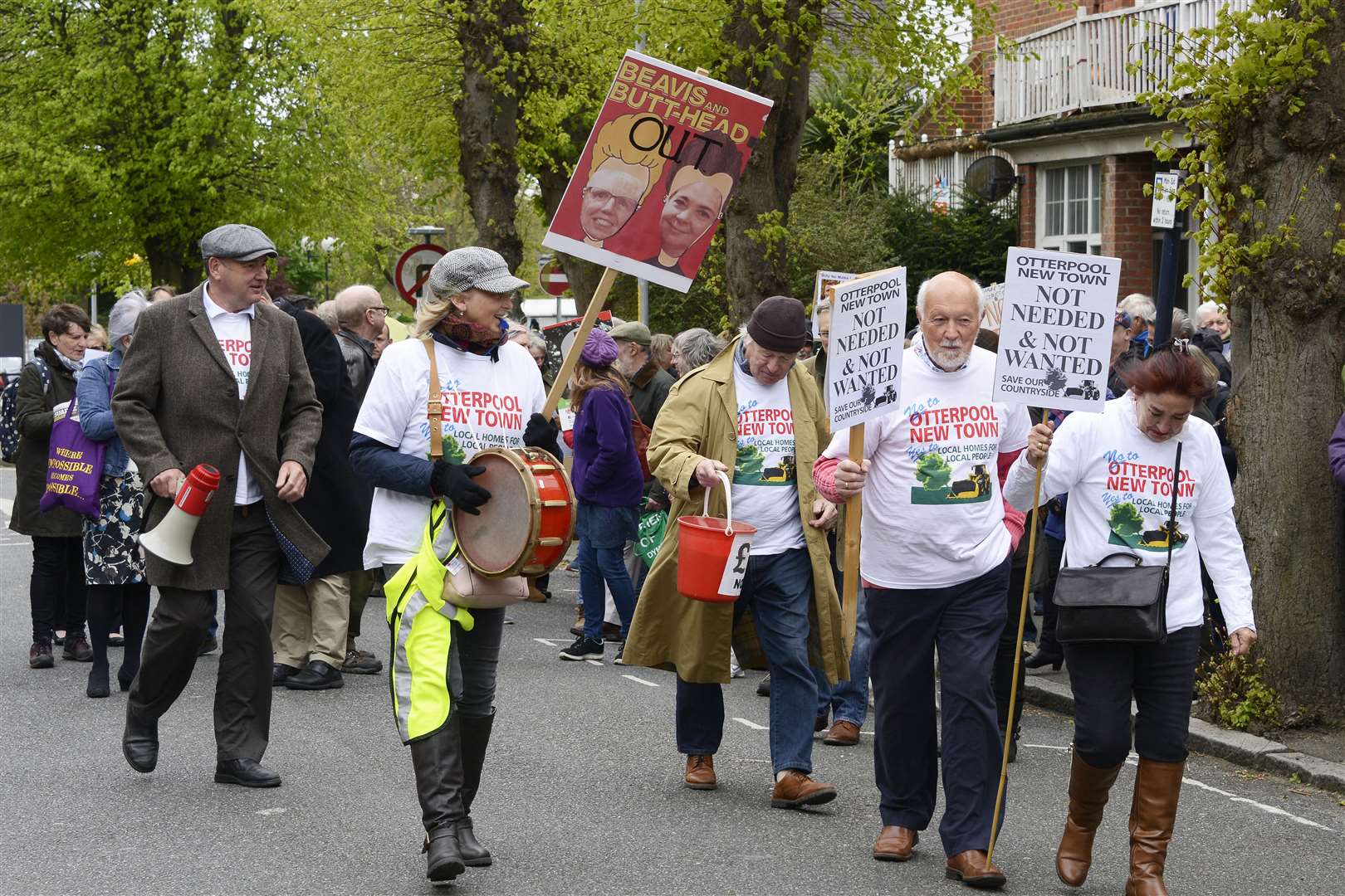 The proposals has drawn criticism since they were announced with protestors marching through the streets of Hythe in 2019 - there have been almost 400 objections to the planning application