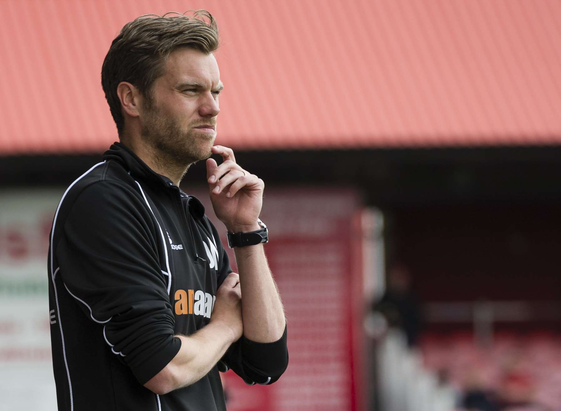 Ebbsfleet United manager Daryl McMahon Picture: Andy Payton