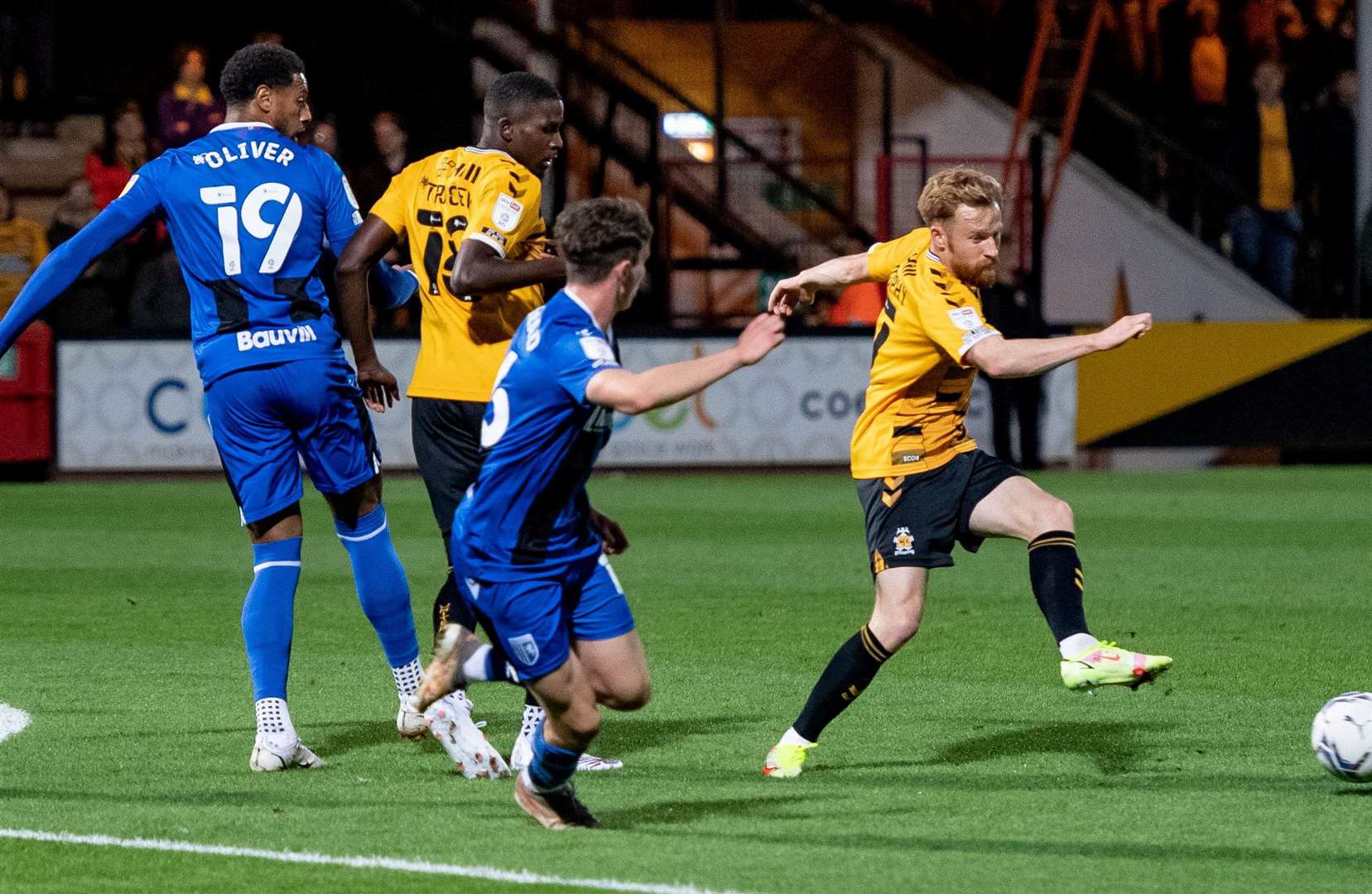 Gillingham lost to Mark Bonner’s Cambridge United last time they reached round two of the EFL Trophy competition Picture: Keith Heppell.