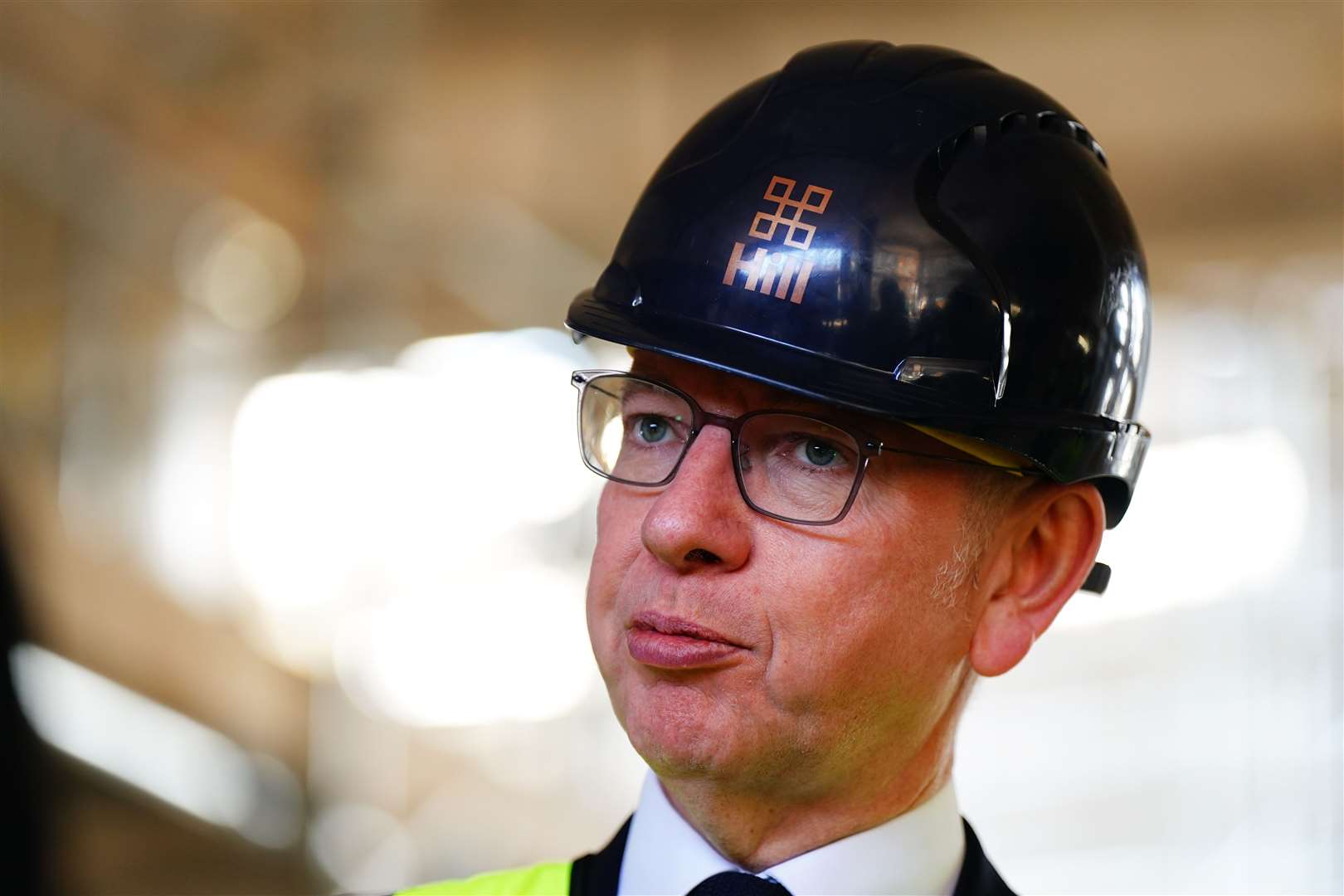 Minister for Levelling Up, Housing, and Communities Michael Gove during a housing visit in West London, while on the General Election campaign trail (Aaron Chown/PA)