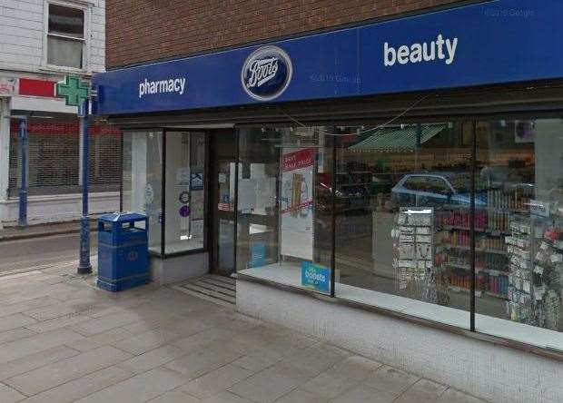 The woman was arrested after police found a bag of stolen items from Boots. Picture: Google