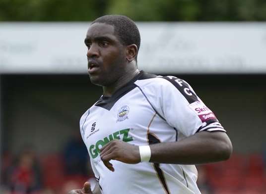 On-loan Maidstone striker Nathan Elder Picture: Martin Apps