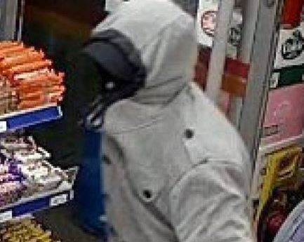 The three people entered the shop with their faces covered. Picture: Kent Police (7022873)