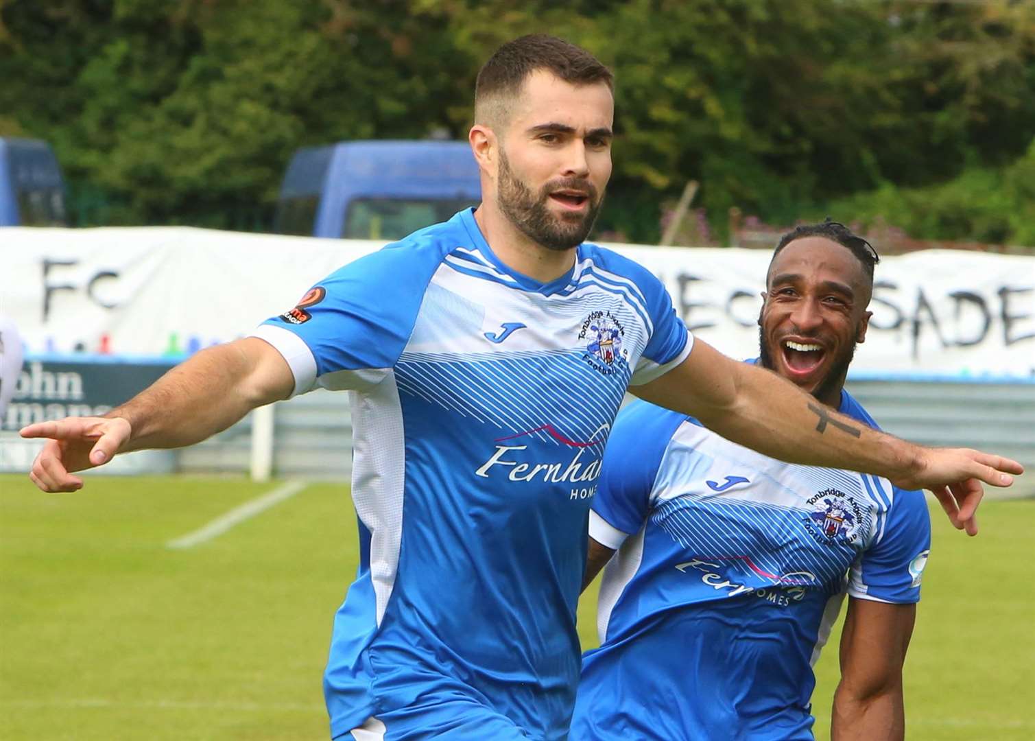 The popular Joe Turner has agreed to stay at Tonbridge next season. Picture: David Couldridge