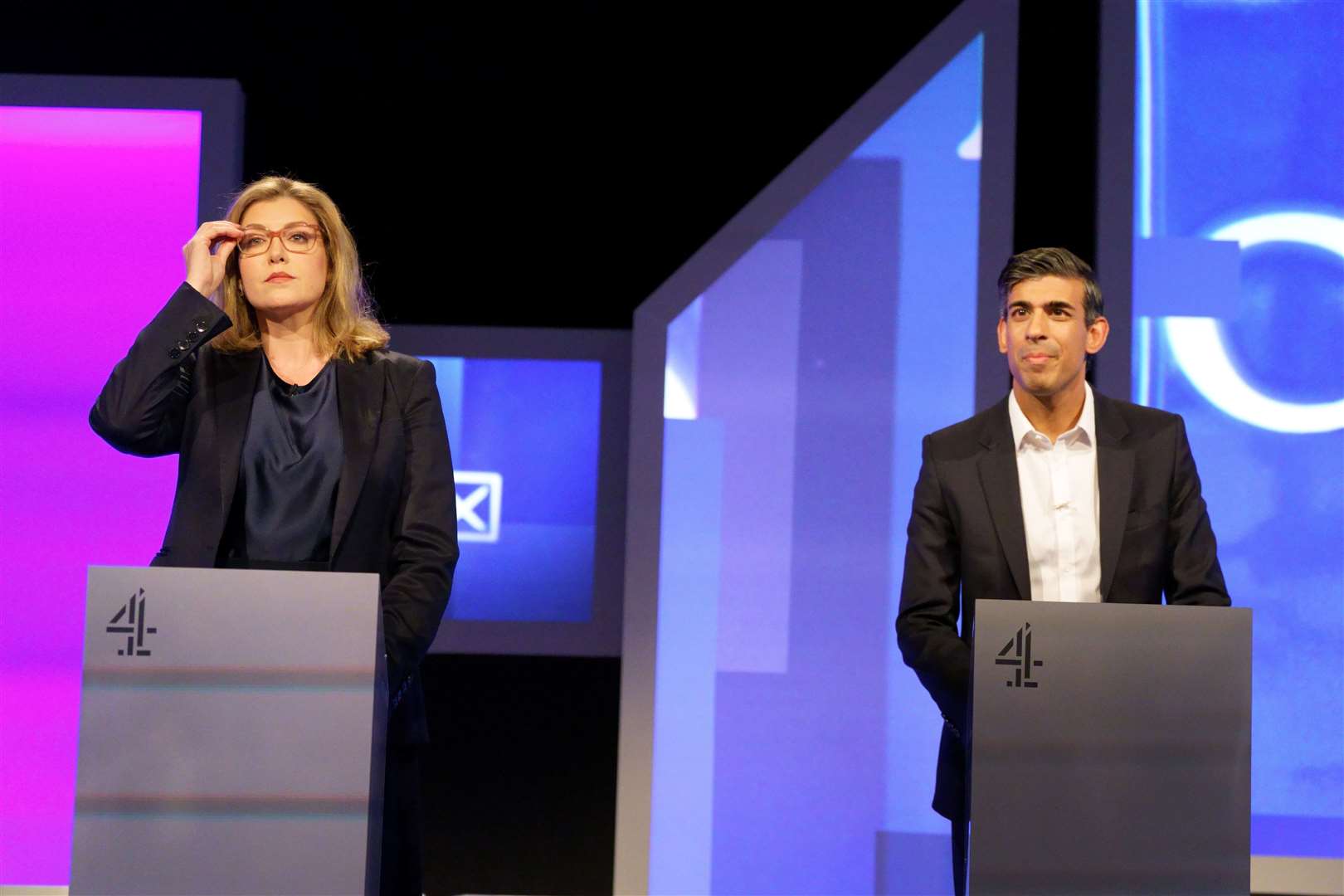 Penny Mordaunt before the live television debate hosted by Channel 4 (Victoria Jones/PA)