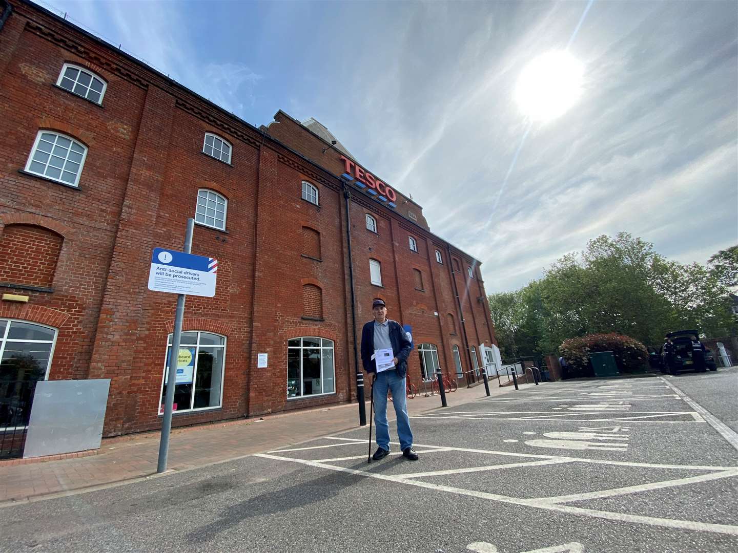 Malcolm Stevens, 77, says he is now reluctant to park at Faversham Tesco