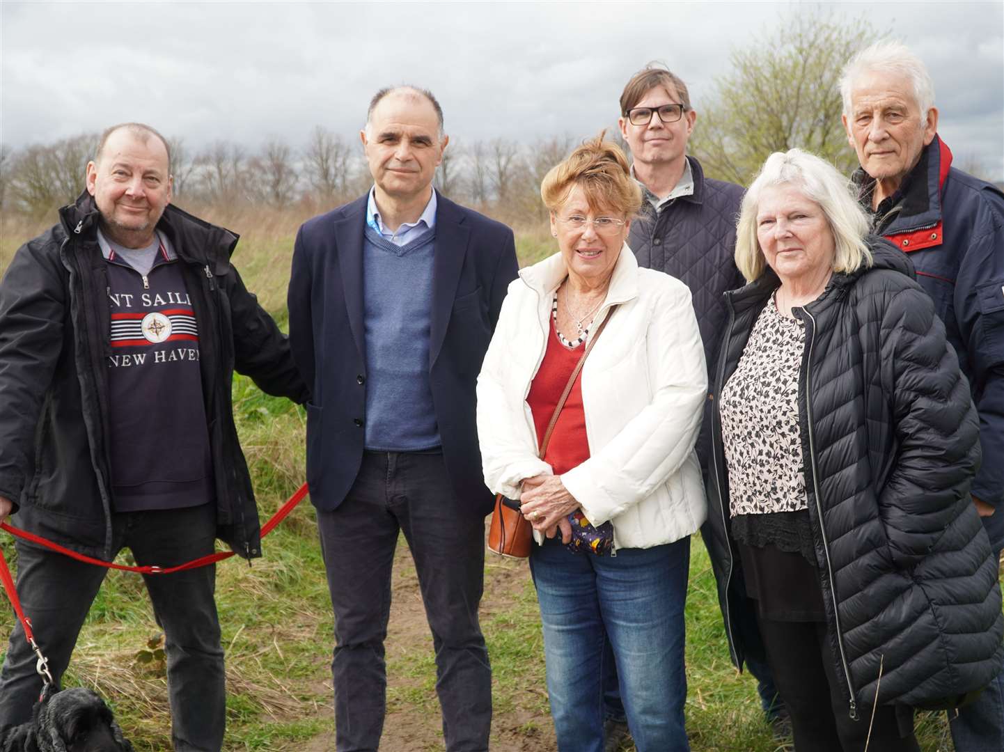 Chris Passmore, second left, with campaigners to save Bunyards Farm