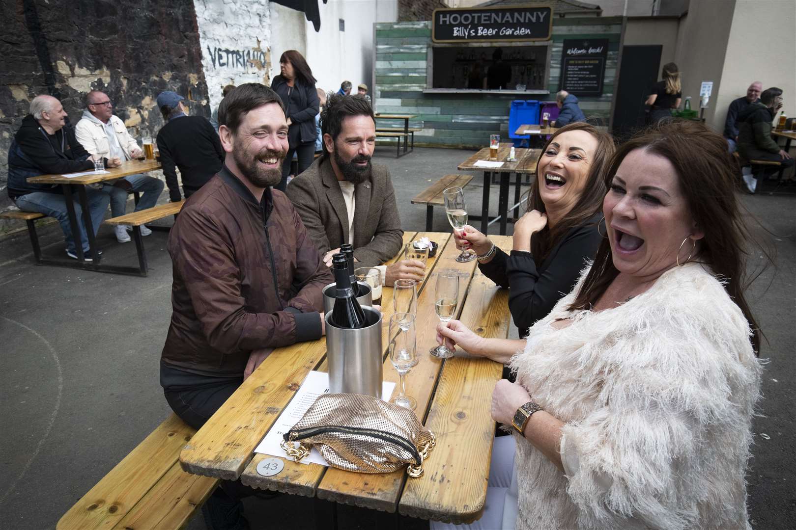 Average UK temperatures of 5C-10C (41F-50F) have been forecast for the first day of beer garden reopenings in England (Jane Barlow/PA) 