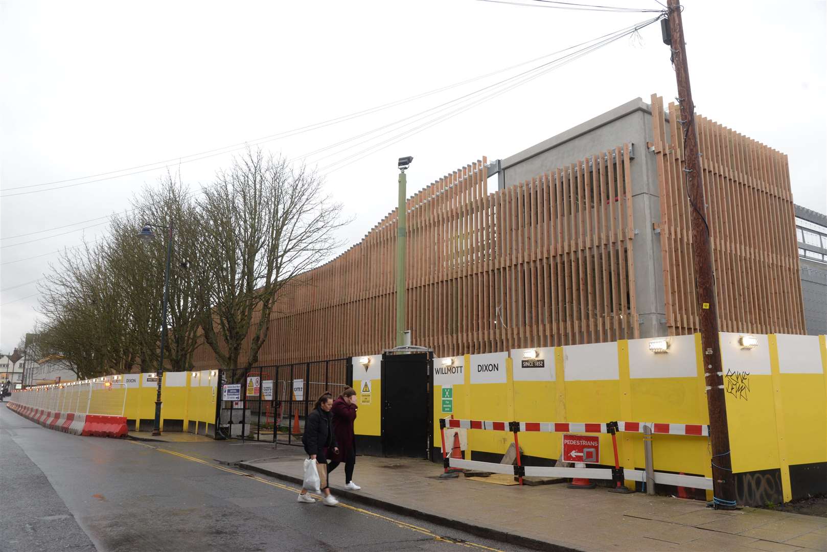 The multi-storey car park in Station Road West, Canterbury, nearing completion