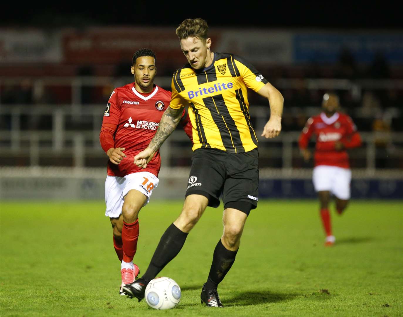 Rob Swaine's Maidstone debut at Ebbsfleet Picture: Andy Jones